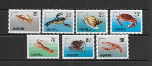 ALBANIA #1170-6 MARINE LIFE MNH