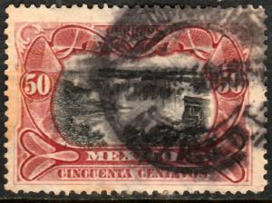 MEXICO 301 50cents JUANACATLAN WATER FALLS. USED. (193)