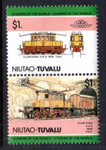 Tuvalu Niutao 19 Trains MNH VF