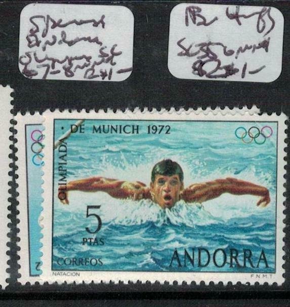 Spanish Andorra SC 67-8 Olympics MNH (9eej)