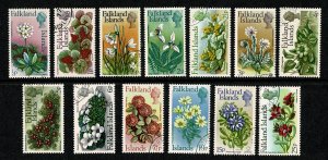 GB 1972 Flowers. Decimal issue. SG 276-288