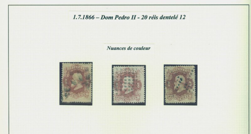 BRAZIL 1866/88  EMPIRE - Dom Pedro small specialized collection