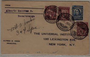 Colombia airmail cover Scadta 27.9.29 signed Spalink