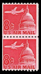USA C65 Mint (NH) Line Pair