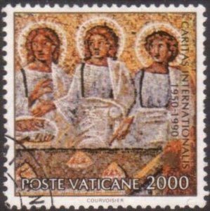 Vatican 1990 SG957 2000 lira Visitors at Abraham's Table FU