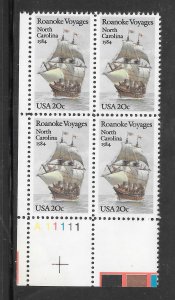 #2093 MNH Plate Block