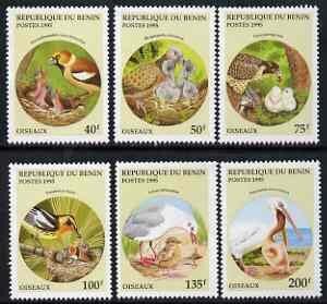 BENIN - 1995 - Birds & Their Young - Perf 6v Set - Mint Never Hinged
