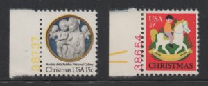 Scott# 1768-1769   unused MNH  singles  with plate numbers