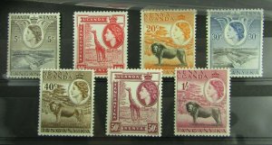 Kenya Uganda Tanganyika  SC #103//112  QEII Pictorials MH stamps