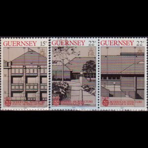 GUERNSEY 1987 - Scott# 348-51a Europa 15-22p Used
