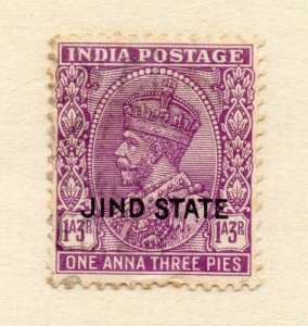 India Jhind 1927-37 Early Issue Fine Used 1a.3p. Optd 272903 
