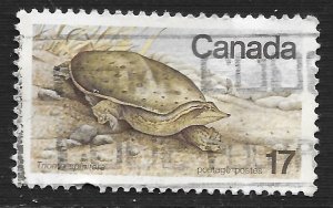 Canada #813 17c Endangered Wildlife - Soft-shelled Turtle