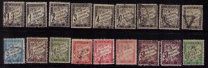 France 1881-1931 Sc J11-J67 Not A Complete SetTimbre Tax Used MH MNH Lot Of 34