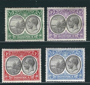 Dominica 4 Different MH F/VF 1923 SCV $40.25