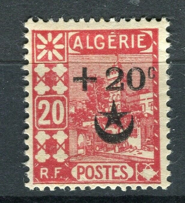 FRENCH; ALGERIA 1927 Wounded Soldiers issue fine Mint hinged 20c. value