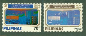 PHILIPPINES 1686-7 MNH CV $3.40 BIN $2.00