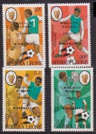 1982 Sierra Leone 688-691 Overprint - # 674-677 7,00 €