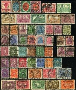 GERMAN Republic #105-117 #118-136 #137-160 Postage Stamp Collection EUROPE Used