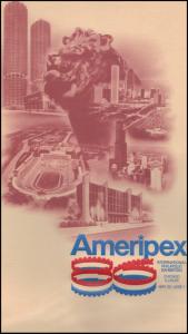 Event Program AMERIPEX '86 (No Stamp) BoxCV0301