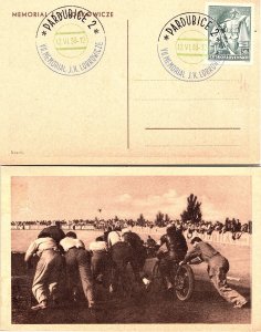 Czechoslovakia, Picture Postcards, Motorcycles