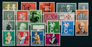 West Germany 1958 Complete Year Set  MNH