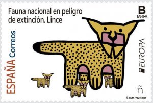 Spain 2021 MNH Stamp Europa CEPT Lynx Endangered National Wildlife