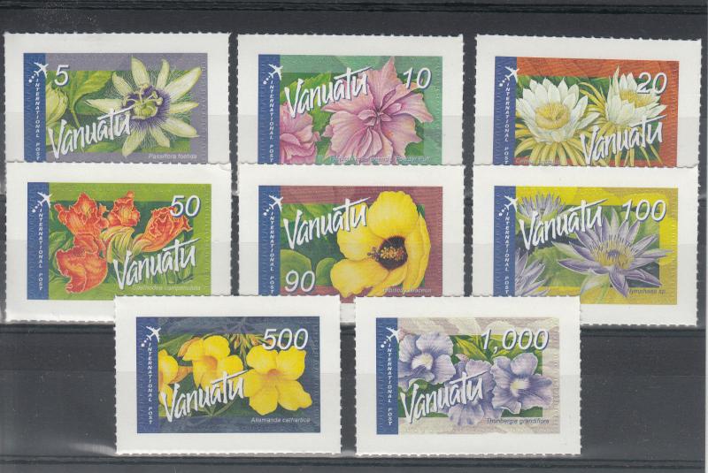 Vanuatu 2006 MNH Tropical Flowers Definitives International Post 8v S/A Set