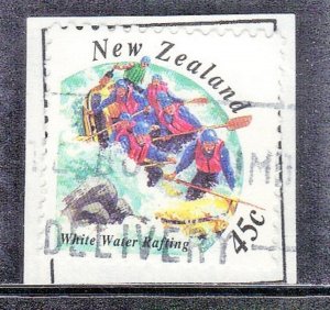 NEW ZEALAND SC #1197 **USED** 1994  WHITE WATEER RAFTING  SEE SCAN