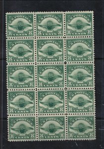 USA #C4 Very Fine Never Hinged Block Of Fifteen