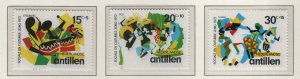 Netherlands Antilles #B116-B118 MNH 1972  social welfare