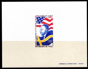 Mali 1977 Sc#C310 MARTIN LUTHER KING AMERICAN AND SWEDISH FLAGS Deluxe S/S MNH