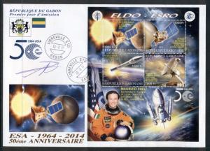  Space ESA Spacecraft Astronaut Cheli Gabon FDC first day cover