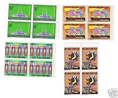 South Vietnam 1974 SC# 468-71 Honor Allies Block of 4 MNH