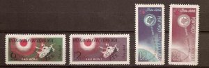 Vietnam - 1963 - Mi. 258-61 (Space) - MNH - M0192