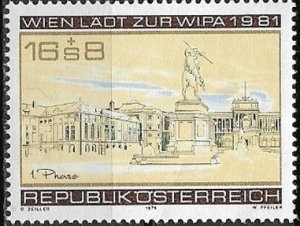 1979 Austria  Heroes Square - Vienna  SC# B343  Mint