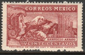 MEXICO C177A 20¢ 1934 Definitive Wmk Gobierno...279 MINT, NH. VF.