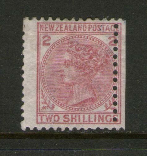 New Zealand 1878 QV 2/- SG 185 or Sc 59 with wing margin OG MH - scarce