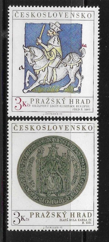 Czechoslovakia 1973 Castle Art Sc 1884-1885 MNH A551