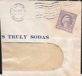 US #493 Washington Coil used on paper. Nice cancellation. dated 1918