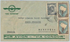 43431  - ARGENTINA - Postal History -  AIRMAIL COVER to FRANCE Via CONDOR 24.11.