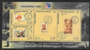 FRENCH SOUTHERN & ANTARCTIC TERRITORIES SGMS418 1999 PHILEXFRANCE 99 MNH