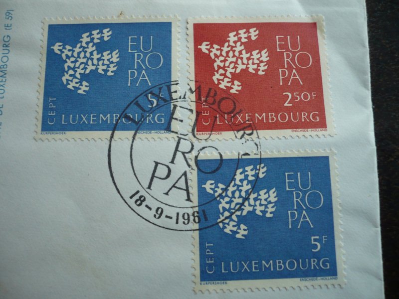 Europa 1961 - Luxembourg - Registered Air Mail Cover to Zurich