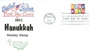 #4583 Hanukkah Artopages FDC