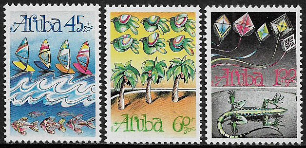 Aruba #B21-3 MNH Set - Child Welfare