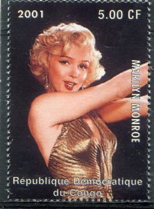 Congo 2001 MARILYN MONROE 1 value Perforated Mint (NH)