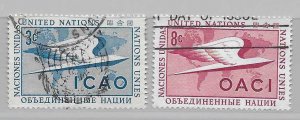 United Nations NY 31-32 ICAO set Used