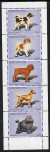 BASHKIRIA - 1999 - Dogs - Perf 5v Sheet - Mint Never Hinged-Private Issue