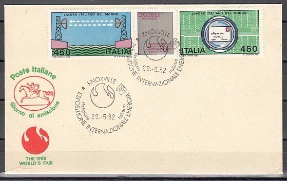 Italy, Scott cat. 1516-1517. Engineering issue. First day cover. ^