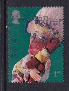 Great Britain  #1988  used  2001  puppets  1st  Judy