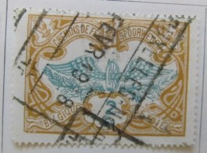 A6P17F35 Belgium Parcel Post and Railway Stamp 1902-06 2fr used